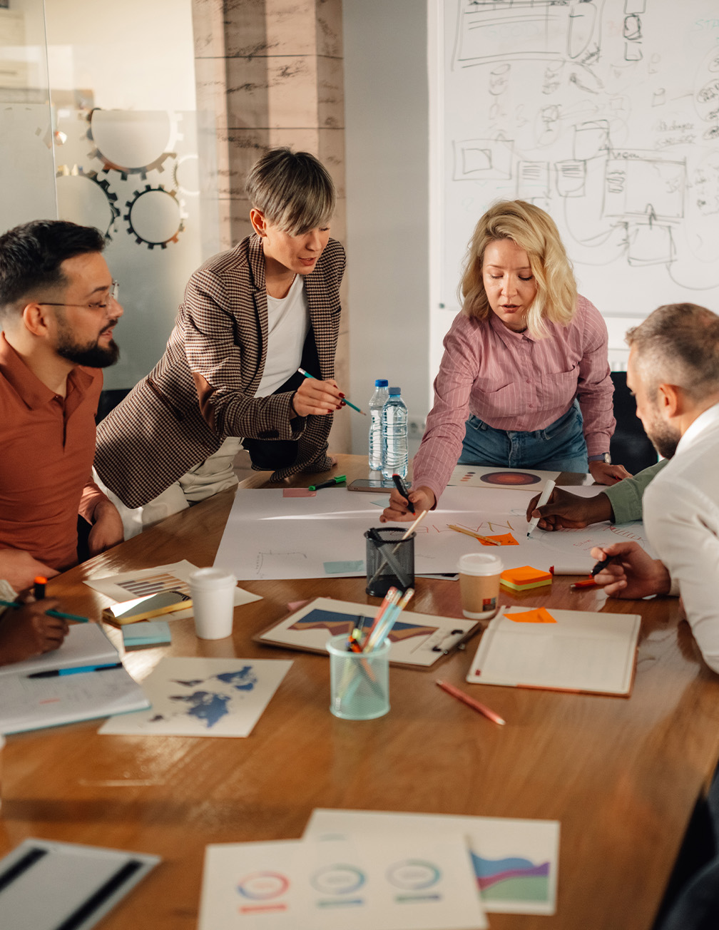 group meeting around table