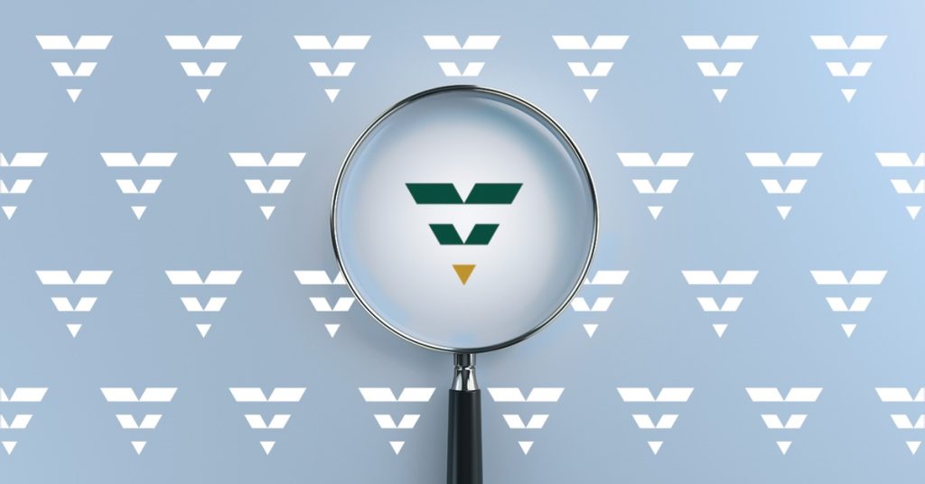 Vernon Research icon under a magnifying glass